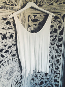 PLUNGING TWIST TANK TOP