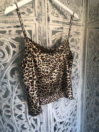 COWL NECK LEOPARD CAMI