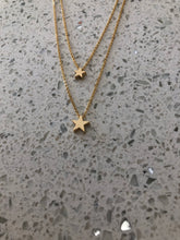 Load image into Gallery viewer, DOUBLE STAR NECKLACE - GOLD