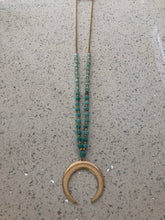 Load image into Gallery viewer, CRESCENT TURQUOISE NECKLACE