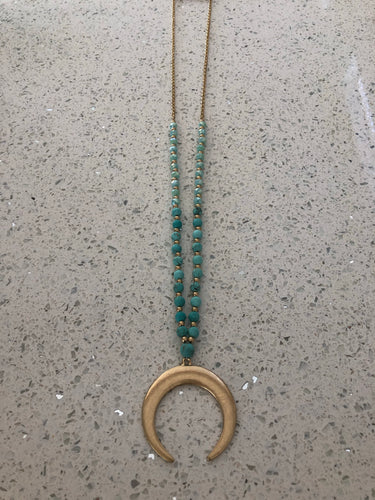 CRESCENT TURQUOISE NECKLACE